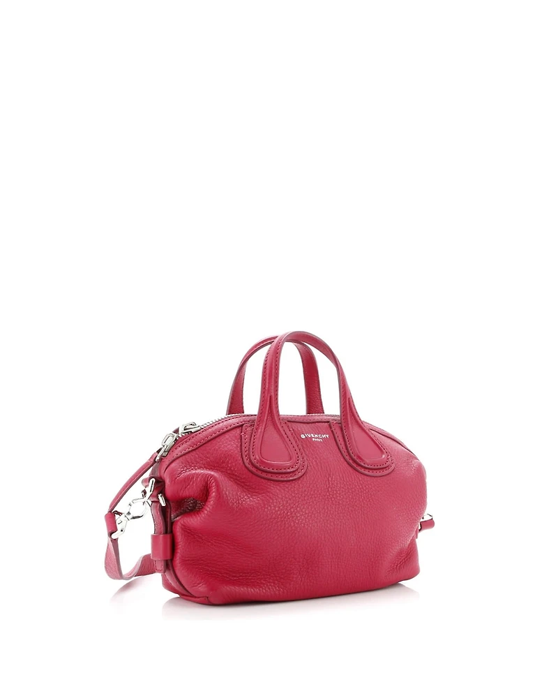 Pre-Owned Givenchy Micro Nightingale Crossbody Bag Waxed Leather