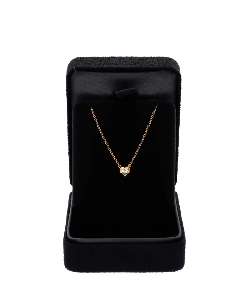 Pre-Owned Tiffany & Co Elsa Peretti Diamonds By The Yard Heart Pendant Necklace