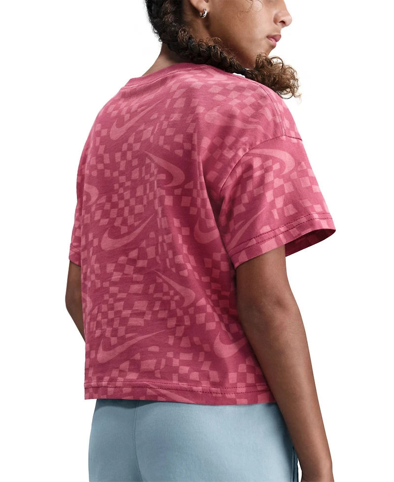 Nike Girls 7-16 Sportswear Relaxed Fit T-Shirt