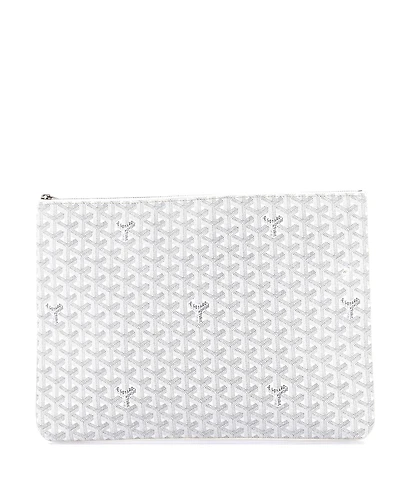 Pre-Owned Goyard Gm Senat Zip Pouch Coated Canvas