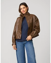 Cable & Gauge Women's Star Drop Shoulder Tunic Sweater