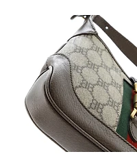 Pre-Owned Balenciaga Mini x Gucci The Hacker Project Jackie 1961 Hobo Bb Coated Canvas
