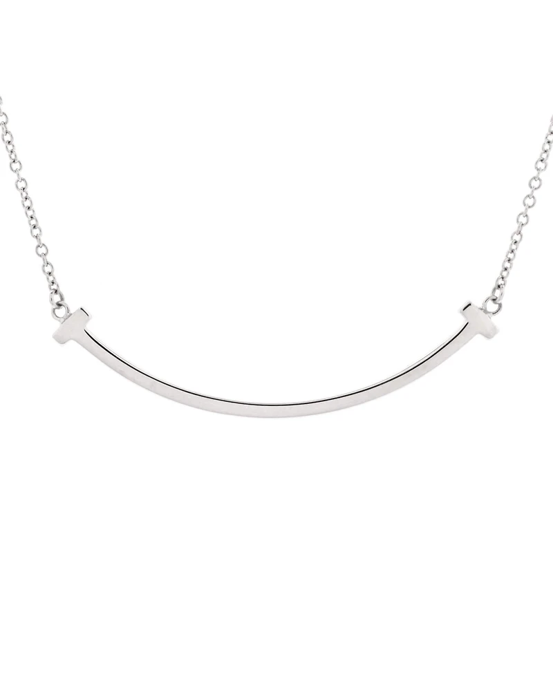 Pre-Owned Tiffany & Co T Smile Pendant Necklace
