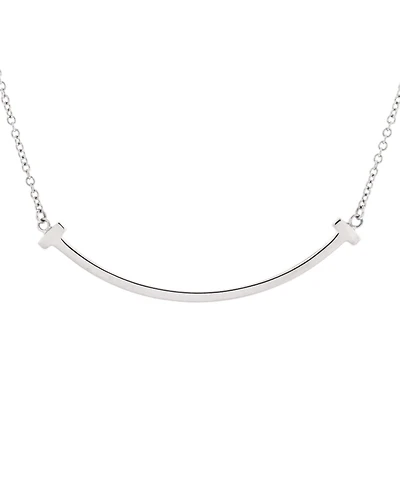 Pre-Owned Tiffany & Co T Smile Pendant Necklace