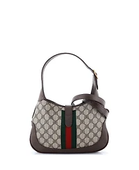 Pre-Owned Balenciaga Small x Gucci The Hacker Project Jackie 1961 Hobo Bb Coated Canvas
