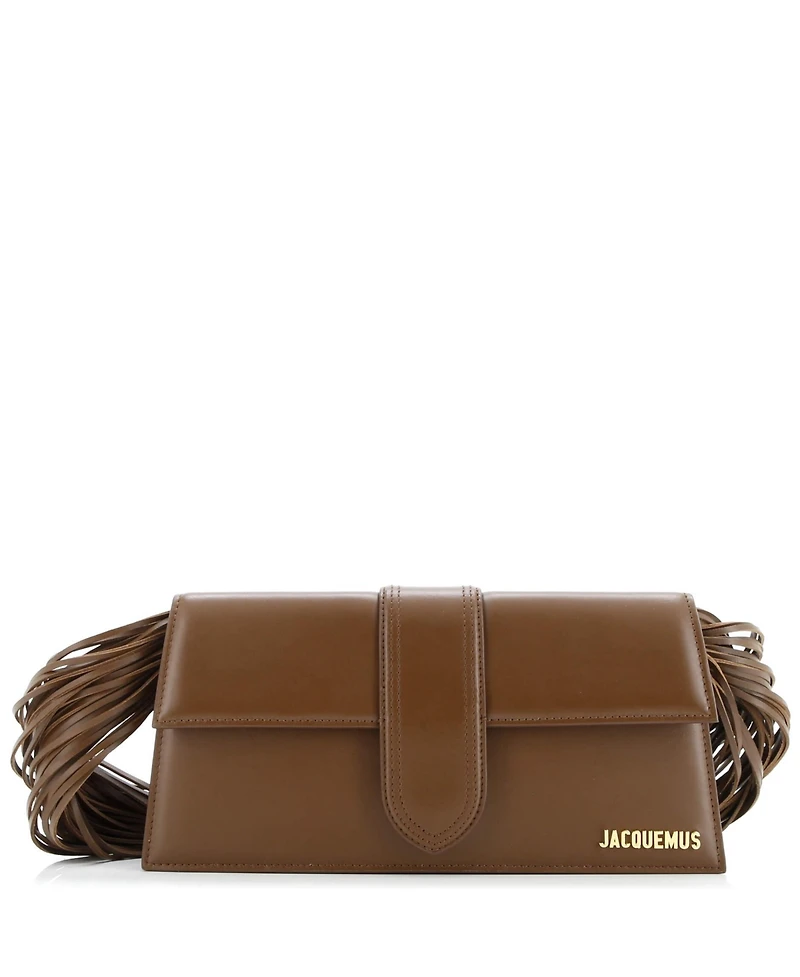 Pre-Owned Jacquemus Long Le Bambino Ficiu Flap Shoulder Bag Leather