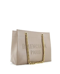 Pre-Owned Balenciaga Medium Duty Free Chain Tote Leather