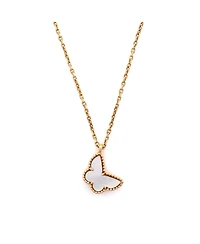 Pre-Owned Van Cleef & Arpels Sweet Alhambra Butterfly Pendant Necklace