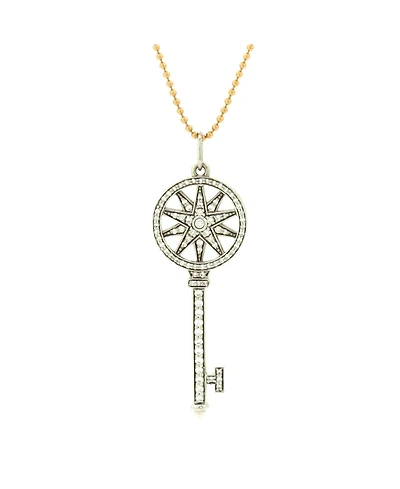 Pre-Owned Tiffany & Co. Petals Key Pendant Necklace