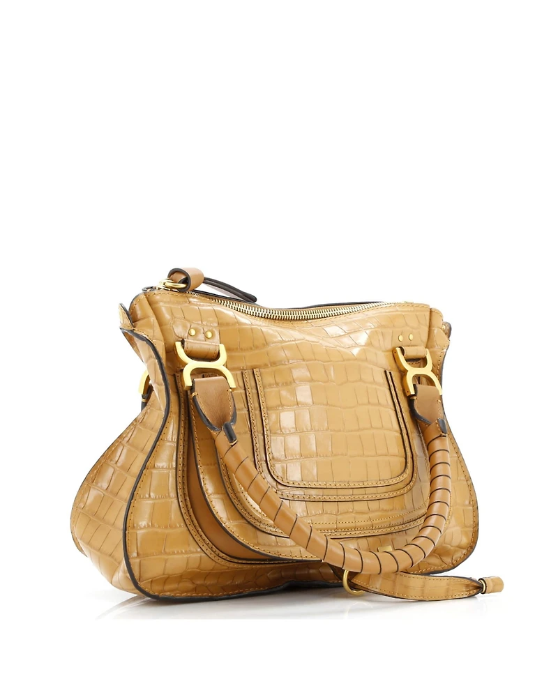 Pre-Owned Chloe Medium Marcie Satchel Embossed Leather