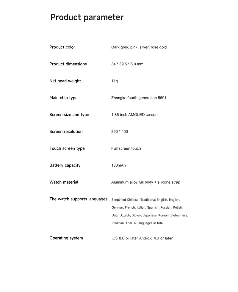 Ruxing Smart Ultra-thin 1.85" Hd Watches Outdoor sports multifunctional With Bluetooth Call, Health Monitoring, IP67 for Women Men