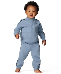 Calvin Klein Baby Boys 2-Piece Semi-Snap Sweatsuit and Joggers Set