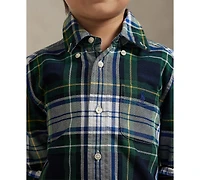 Polo Ralph Lauren Boys 2-7 Plaid Cotton Oxford Shirt