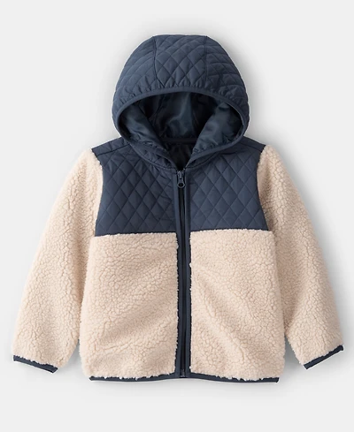 Carter's Boys Toddler 2T-5T Color Block Hooded Zip-Up Jacket