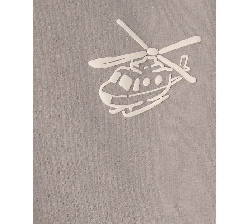 Carter's Boys Toddler 2T-5T 2-Piece Helicopter French Terry Long-Sleeve Sweatshirt and Pants Set