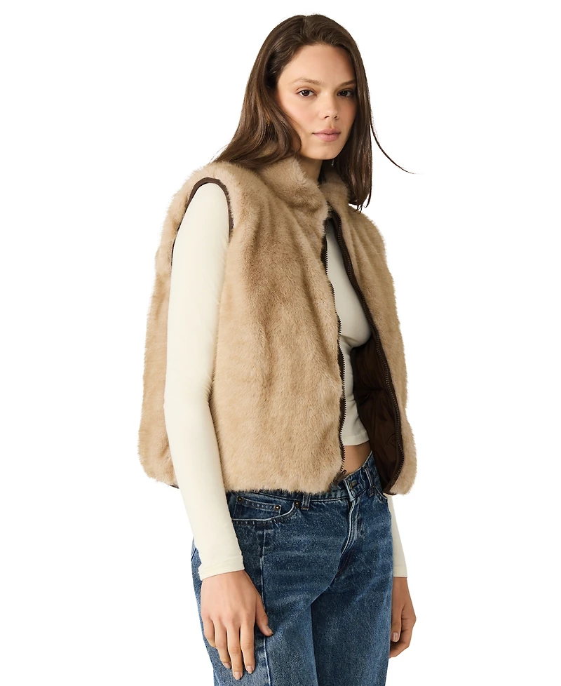 Steve Madden Women's Brady Reversible Puffer Vest