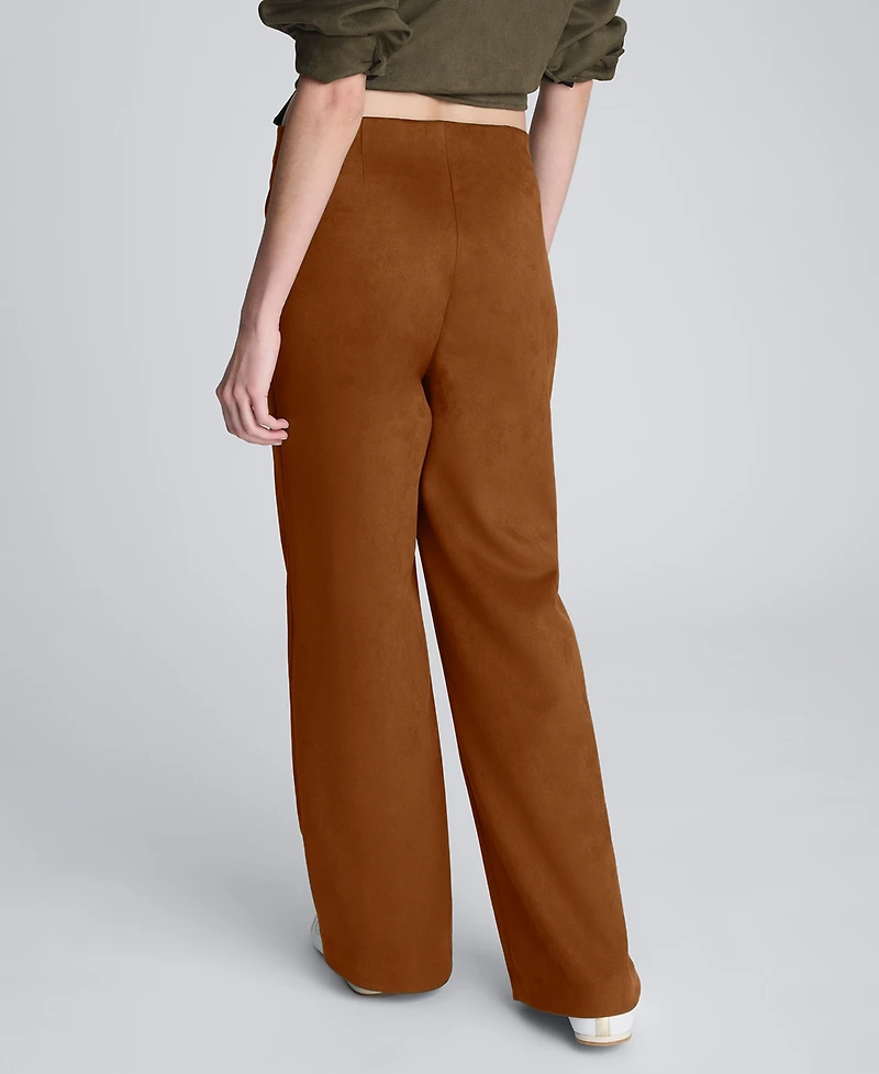 Kenneth Cole Women's High Rise Hollywood Waist Wide Pants