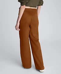 Kenneth Cole Women's High Rise Hollywood Waist Wide Pants