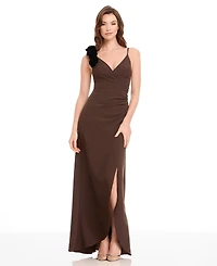 Dress the Population Women's Camelia Ruffled A-Line Maxi