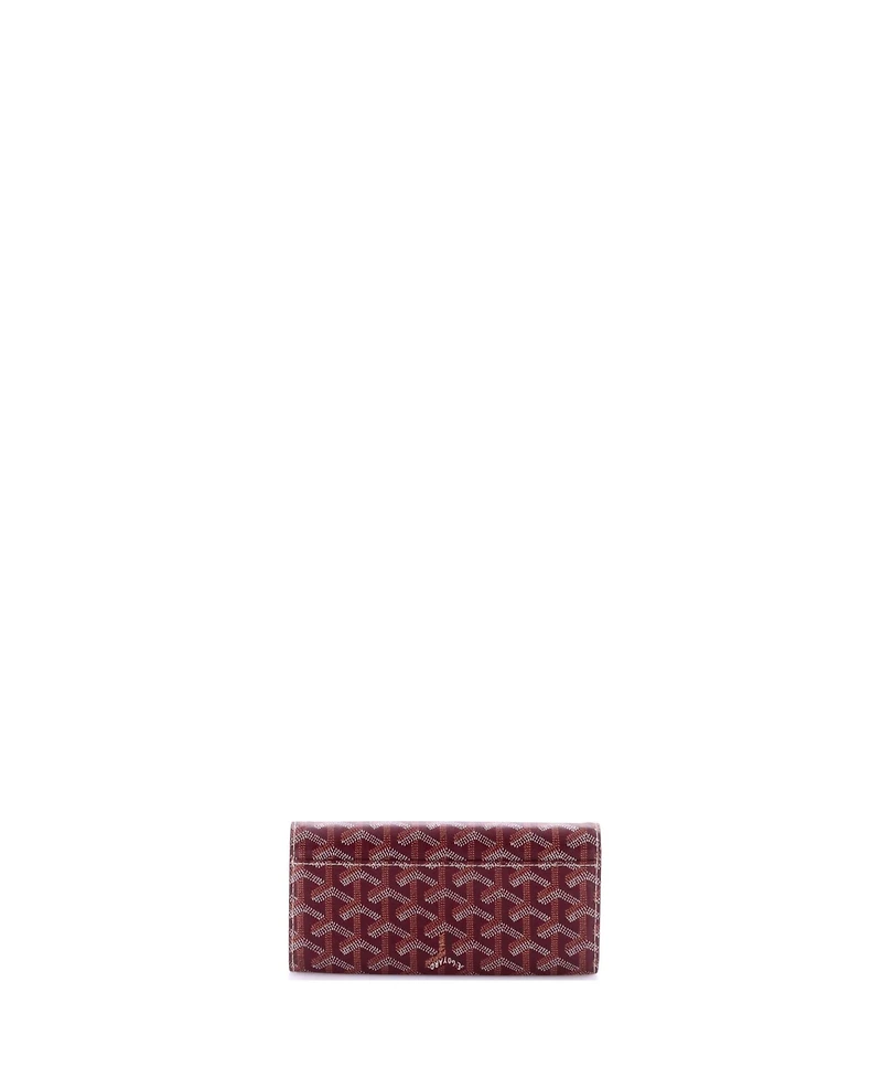 Pre-Owned Goyard Long Varenne Wallet Coated Canvas