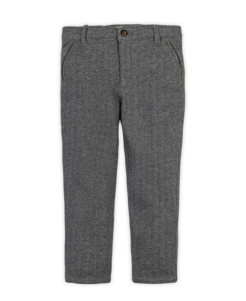 Hope & Henry Little and Big Boys' Fleece Suit Pant Made with Organic Cotton