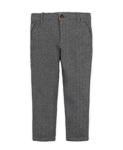 Hope & Henry Little and Big Boys' Fleece Suit Pant Made with Organic Cotton