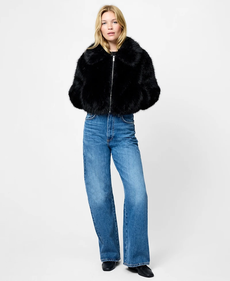 French Connection Women's Long-Sleeve Collared Jacket