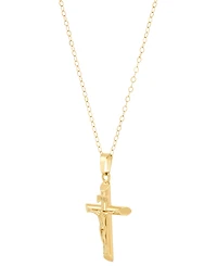 Macy's Children's Crucifix Cross Pendant Necklace in 14K Yellow Gold