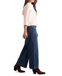Tribal Women's Audrey Boundless Stretch Denim Pull-On Flare Jeans
