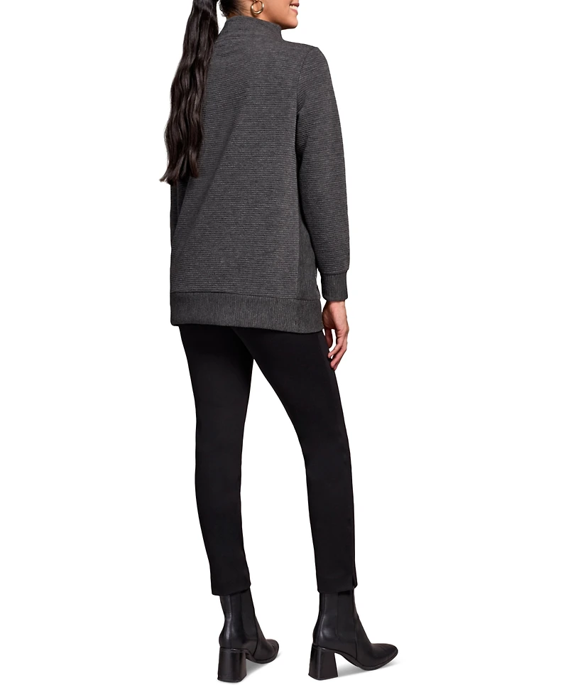 Tribal Women's Long Sleeve V Neck Top
