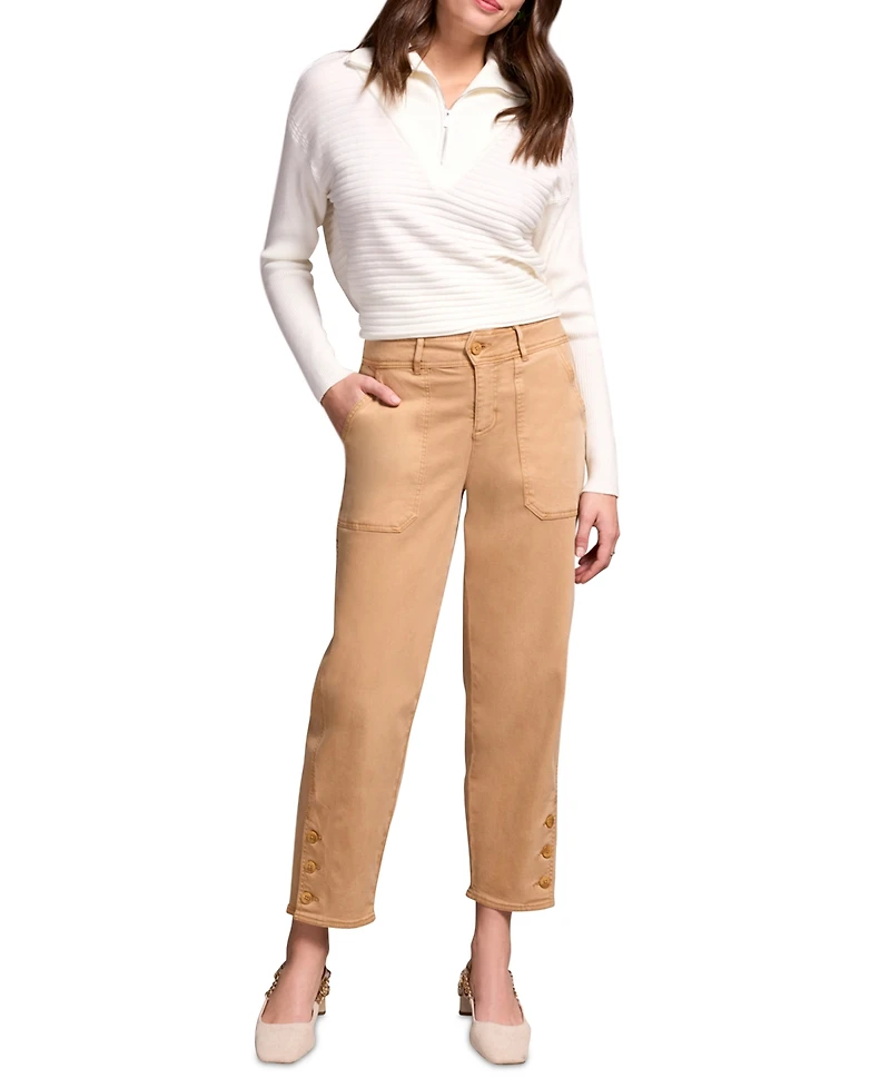 Tribal Women's Stretch Twill Barrel Leg Ankle Pants