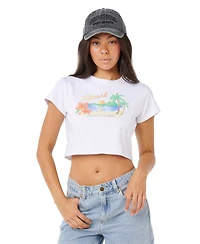 Rip Curl Women's Aloha Printed Baby Pull-On T-Shirt