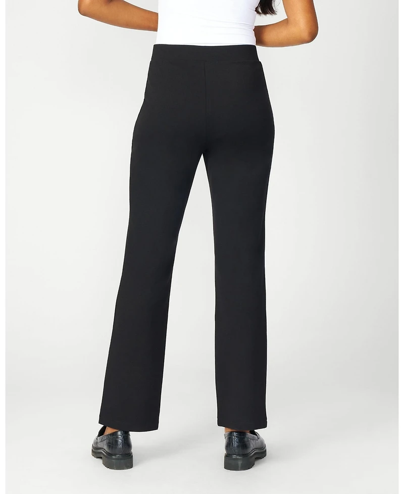 Cable & Gauge Women's Kick Flare Sculpting Ponte Pant