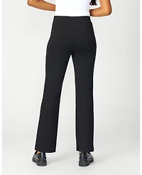 Cable & Gauge Women's Kick Flare Sculpting Ponte Pant