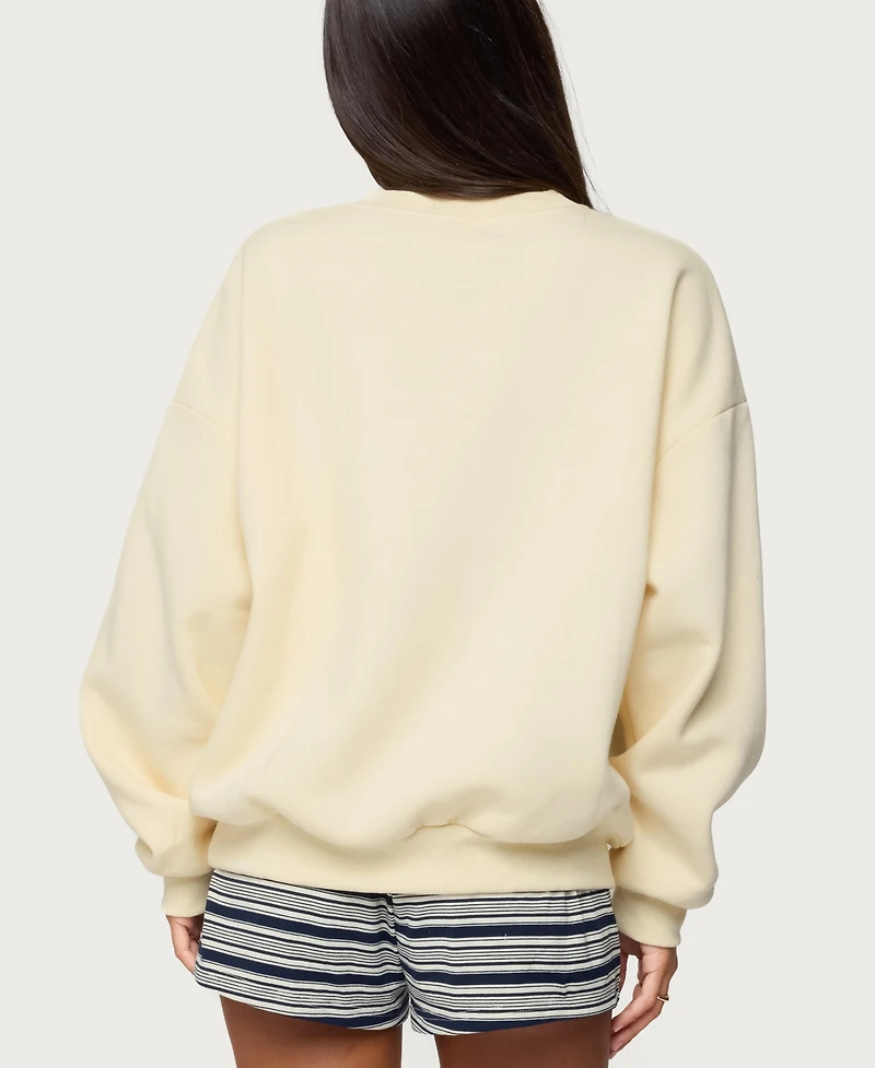 Edikted Women's French Riviera Oversized Sweatshirt