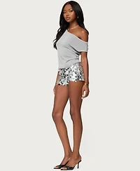 Edikted Women's Holly Glitter Off Shoulder Top