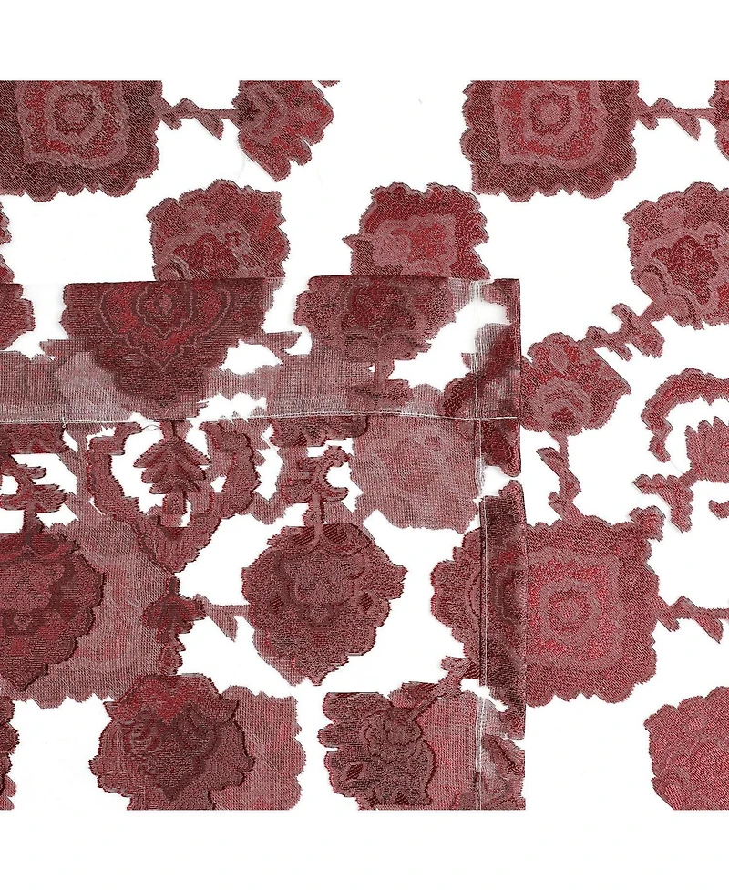 Kate Aurora Moroccan Accents 1 Piece Rod Pocket Clipped Elegant Sheer Curtain Panel