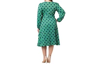 Kiyonna Plus Socialite Sweetheart Wrap Dress
