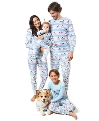Leveret Dog Cotton Pajamas, Penguin Print , Matching Family Christmas Pajamas