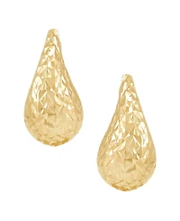 Macy's Polished Teardrop Stud Earrings in 10K Yellow Gold