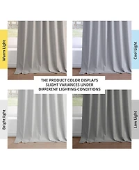 Half Price Drapes Silver Abstract Lounge Embossed Velvet Room Darkening Curtain