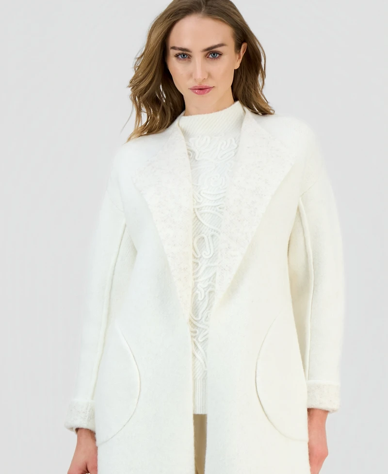 Anne Klein Women's Open-Front Long-Sleeve Cardigan