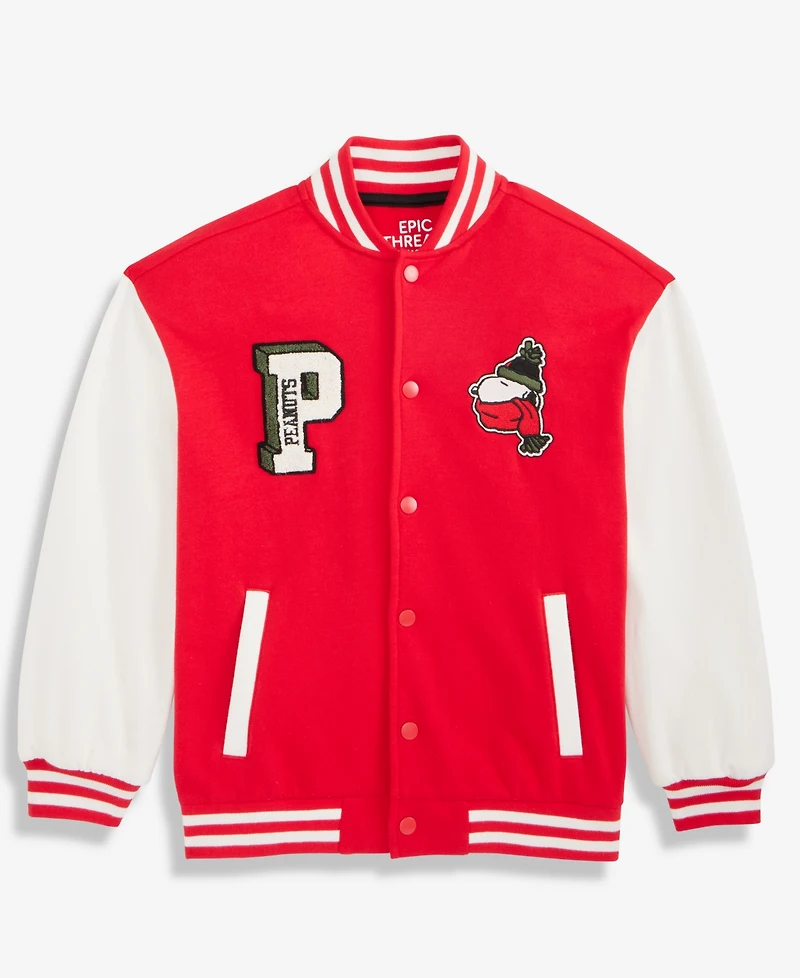Epic Threads Little & Big Boys Snoopy Varsity Jacket, Macy's Exclusive