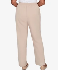 Alfred Dunner Petite Saratoga Springs Side Seam Pocket Average Length Twill Pants