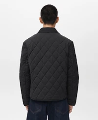 Mango Men's Quilted Water Repellent Jacket
