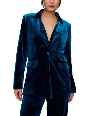 Lily and Lionel London Women's Valerie Tailored Velvet Blazer