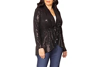 Kiyonna Plus Glitz and Glam Sequin Cardigan