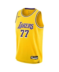Nike Men's and Women's Luka Doncic Gold Los Angeles Lakers Swingman Jersey - Icon Edition