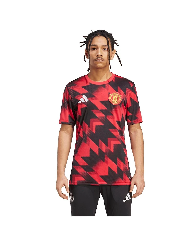 Adidas Men's Red Manchester United 2025/26 Aeroready Pre-Match Top