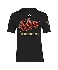 Adidas Men's Black Indiana Hoosiers 2025 Military Appreciation Aeroready T-Shirt